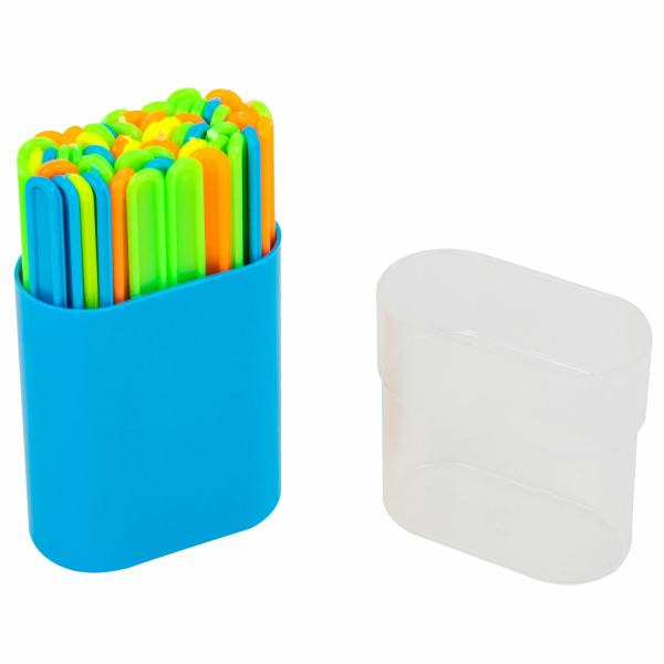 Счетные палочки ПИФАГОР, 50 штук, ассорти, в пластиковом пенале