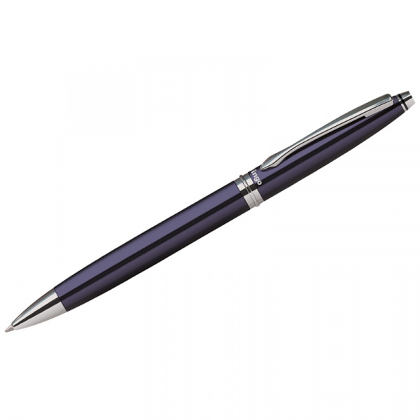 Ручка шариковая Berlingo "Silver Classic" синяя, 0,7мм, корпус синий, поворот., инд. упак. CPs_70442