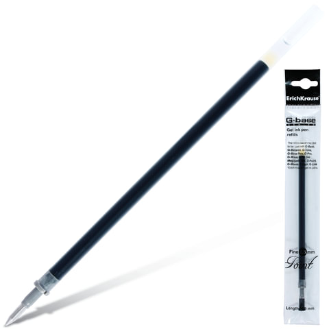 Стержень гелевый ERICH KRAUSE "G-Base fine" 129мм,евронаконечник,0,5мм,упак. с подвесом,17914,черный