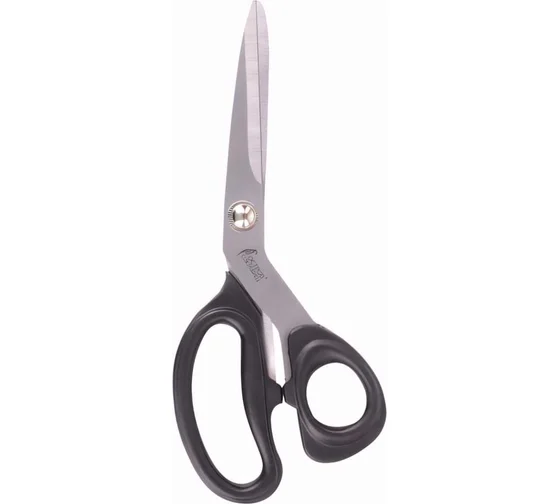 Ножницы портновские 240 мм, КЛАССИЧЕСКИЕ, черные, ручки с силиконовым покрытием, ОСТРОВ СОКРОВИЩ Ножницы портновские 240 мм, КЛАССИЧЕСКИЕ, черные, ручки с силиконовым покрытием, ОСТРОВ СОКРОВИЩ