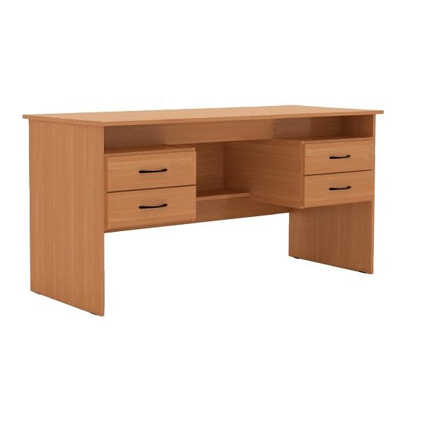 Стол учителя двухтумбовый 1500*625*750 дуб сонома, М154.2