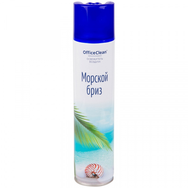 Освежитель воздуха аэрозольный OfficeClean "Морской бриз", 300мл