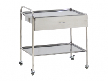 Столик передвижной манипуляционный, 740*480*860 мм., полки нжс