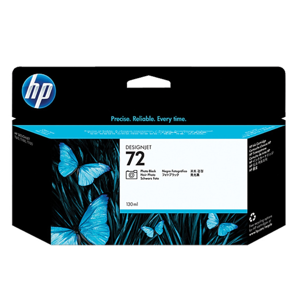 Картридж струйный для плоттера HP (C9370A) Designjet T610/795/1100 и др., №72, черн фото,130 мл ориг Картридж струйный для плоттера HP (C9370A) Designjet T610/795/1100 и др., №72, черн фото,130 мл ориг