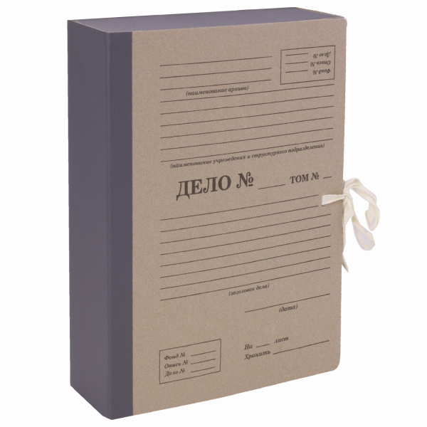 Папка архивная А4 "Форма 21", 80 мм, переплетный картон/бумвинил, завязки, до 800 л, STAFF