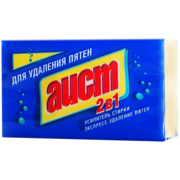 Мыло хозяйственное 69% 150г АИСТ д/удаления пятен 2 в1 Мыло хозяйственное 69% 150г АИСТ д/удаления пятен 2 в1