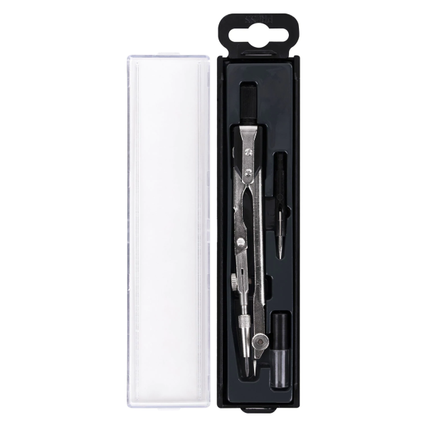 Готовальня Globus "Technica", 3 предмета, циркуль 125мм, пластиковый футляр НЧ3-60-30