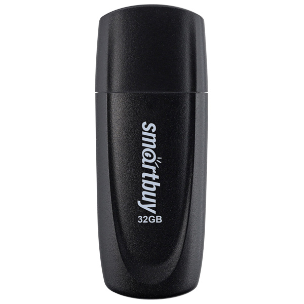 Флеш-диск 32GB SMARTBUY Scout USB 2.0, черный, SB032GB2SCK