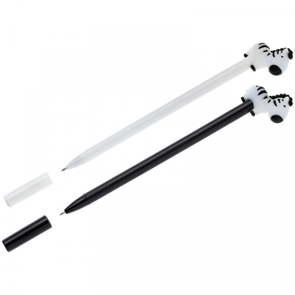 Ручка шариковая автоматическая MESHU "Meow&Woof", синяя, 0,7мм, корпус ассорти, с топпером MS_42510