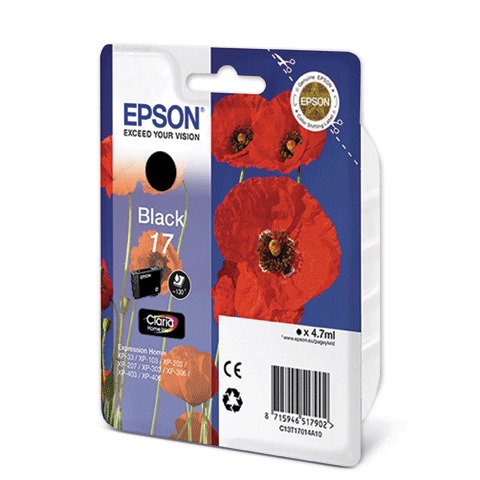 Картридж струйный EPSON (C13T17014A10) Expression Home XP-103/207/203 , черный, ориг.  Картридж струйный EPSON (C13T17014A10) Expression Home XP-103/207/203 , черный, ориг.