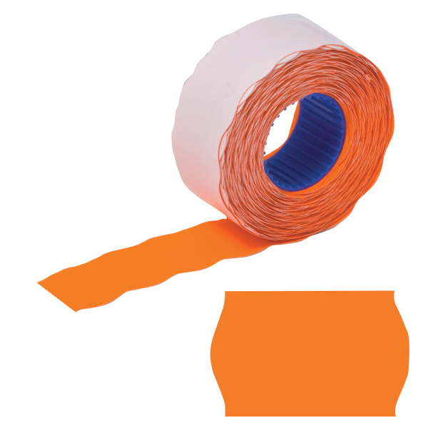 Этикетки PR 25*16мм BRAUBERG,  волна, оранж., (пистолет 290438), 123582 