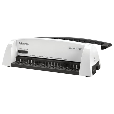 Переплетная машина для пластиковой пружины FELLOWES STARLET 2+ пробив.12л., сшив.120л., FS-52279