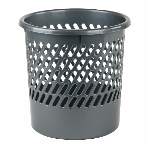 Корзина для бумаг STAFF "Basic" сетчатая, 11 л, серая, 237918 Корзина для бумаг STAFF "Basic" сетчатая, 11 л, серая, 237918
