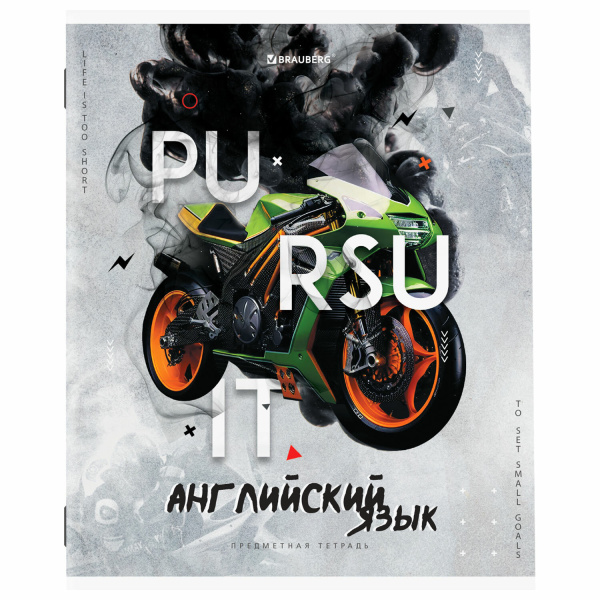 Тетрадь предметная SPORT CLUB 48л, обложка картон, АНГЛИЙСКИЙ ЯЗЫК, клетка, подсказ, BRAUBERG
