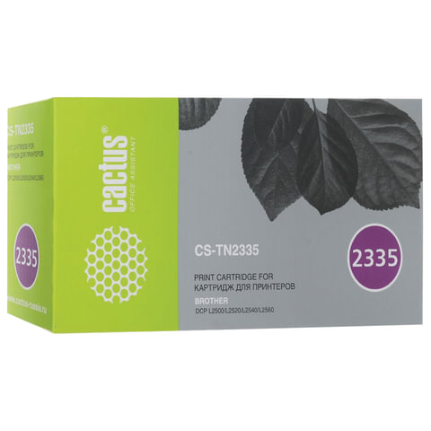 Картридж лазерный CACTUS (CS-TN2335) для BROTHER HL-L2300DR/L2340DWR/DCP-L2500DR, ресурс 1200 стр. 