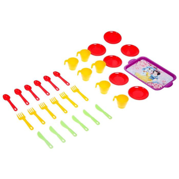 Набор посуды для кукол на 6 персон «Хозяйка»