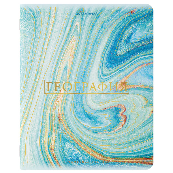 Тетрадь предметная PASTEL 48 л., SoftTouch, фольга, ГЕОГРАФИЯ, клетка, BRAUBERG Тетрадь предметная PASTEL 48 л., SoftTouch, фольга, ГЕОГРАФИЯ, клетка, BRAUBERG