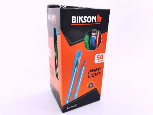 Ручка шариковая, индийская, ТМ "BIKSON" серия "JIMMY LIGHT", синие чернила арт. IND0009