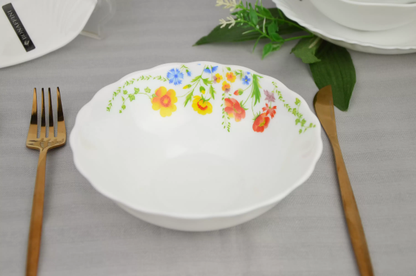 Миска суповая 15см 370мл , "ЛЕТНИЙ ЛУГ " ТМ BONAFFINI , арт BON058-3