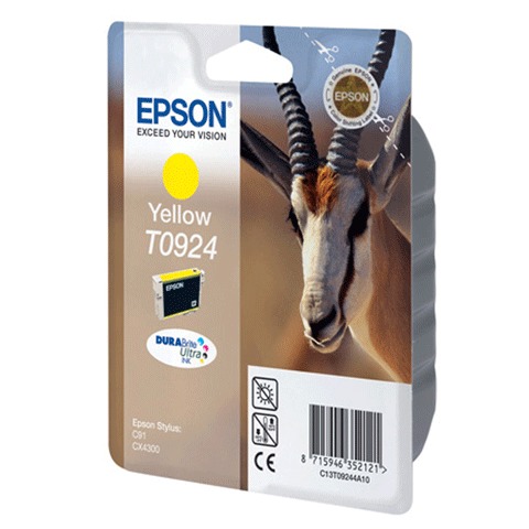 Картридж струйный EPSON (T10844A10) Stylus C91/CX4300, желтый, оригинальный, C13T10844A10