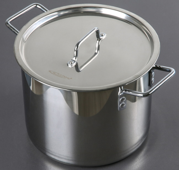 Кастрюля «Общепит», d=30 см, h=23 см, 15 л, сварная, с клёпаными ручками