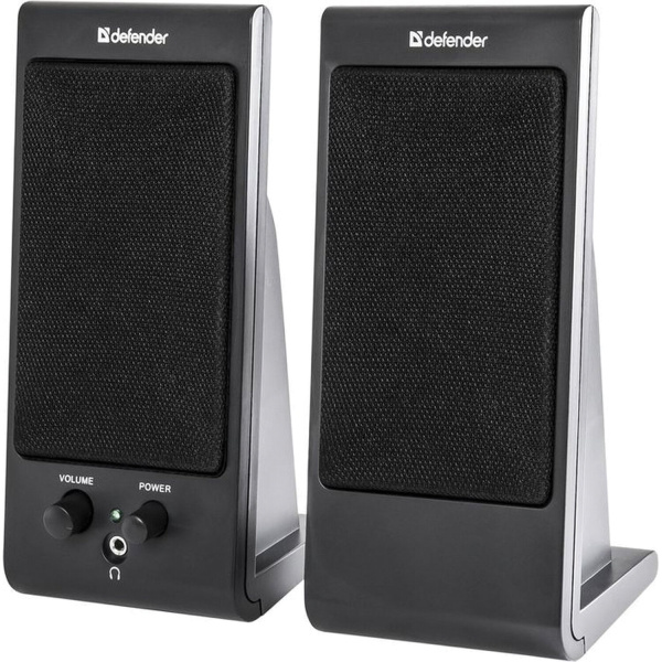 Колонки компьютерные DEFENDER SPK-165/170, 2.0, 2*2W пластик,черные, разъем для наушников 65165 Колонки компьютерные DEFENDER SPK-165/170, 2.0, 2*2W пластик,черные, разъем для наушников 65165