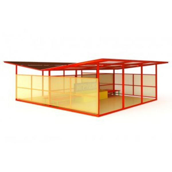 Теневой навес двойной (48м2)