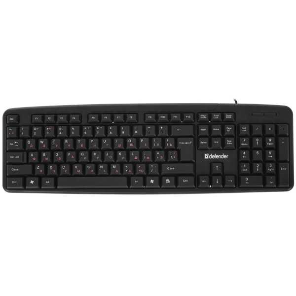 Клавиатура DEFENDER Astra HB-588, черный, USB [45588]