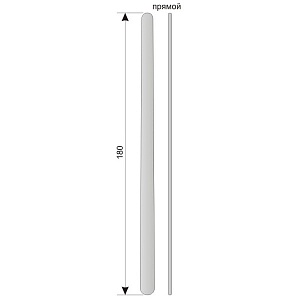 Шпатель для языка двусторонний прямой 180 мм. (20*16) мм.