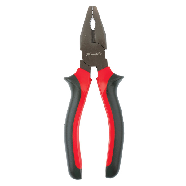 Плоскогубцы 160 мм, MATRIX "Black Nickel", комбинированные, двухкомпонентные рукоятки, 16978