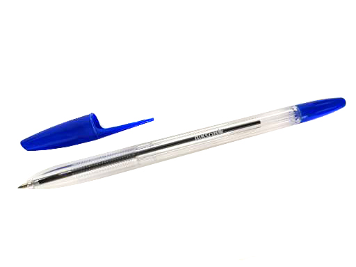 Ручка  ТМ "BIKSON" шариковая, 0,7мм, чернила синие, прозрачный корпус арт. BN0511