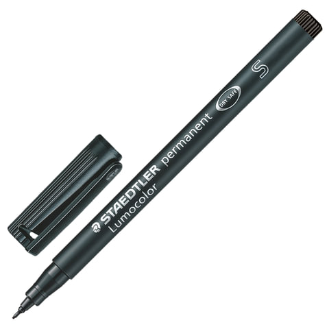 Маркер перманентный (нестираемый) STAEDTLER (Штедлер, Германия) "Lumocolor", круглый, 0,4 мм, черный Маркер перманентный (нестираемый) STAEDTLER (Штедлер, Германия) "Lumocolor", круглый, 0,4 мм, черный