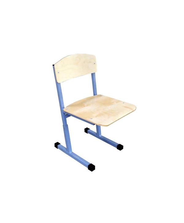 Стул ученический регулируемый г. р. 2 - 4 (300-380 мм) м/к серый 