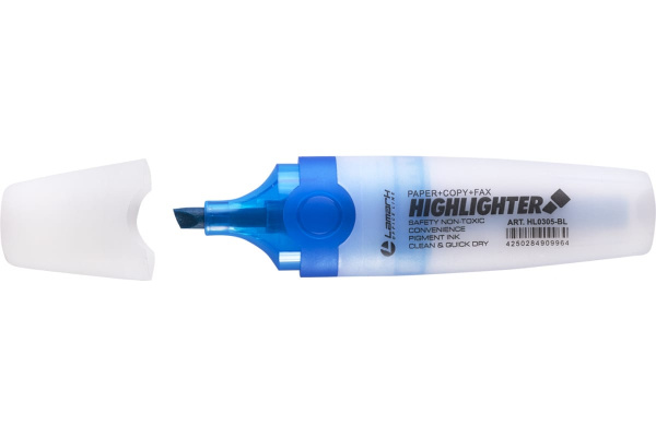 Текстмаркер 1-5 мм голубой, LAMARK305 