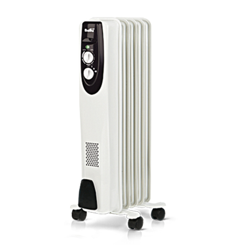 Обогреватель масляный BALLU BOH/CL-05WRN, 1000 Вт, 5 секций, белый
