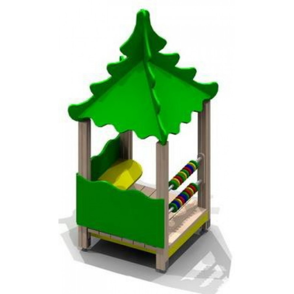 Домик-беседка "Опушка", от 2 лет, деревянный брус, 1130х1130 мм, Н=2750 мм