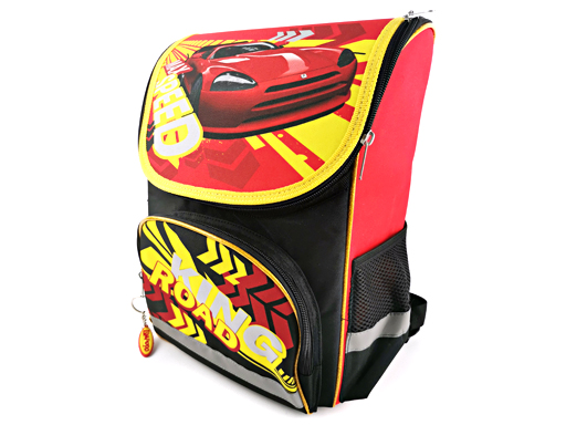 Ранец ТМ "Лимпопо" "King Road" школьный жесткий , вес 700г, 1 отделение на замке с карманом LP0046