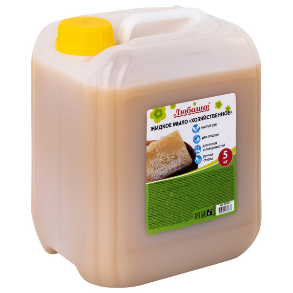 Мыло хозяйственное жидкое 5л ЛЮБАША, канистра