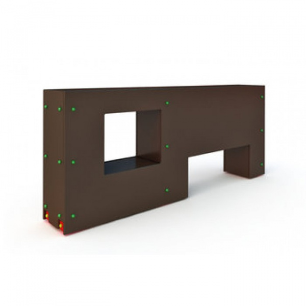 Стенка с двумя проломами