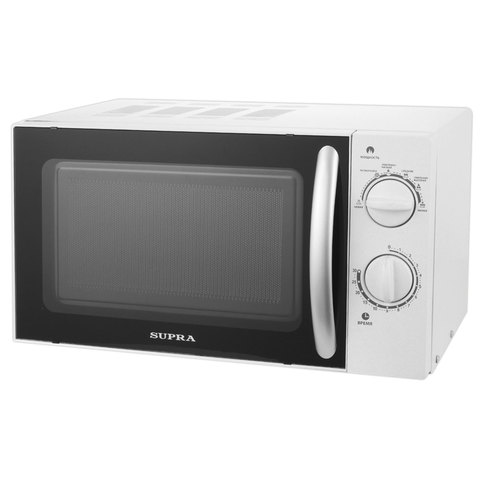 Микроволновая печь SUPRA MWS-1804MW, объем 18 л, мощность 700 Вт, механическое управление, белая