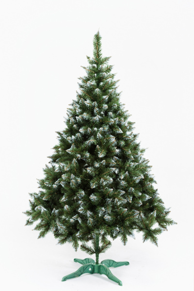 Ель РОЖДЕСТВЕНСКАЯ 230 иней пластик картон  РЖД230-02-01-01