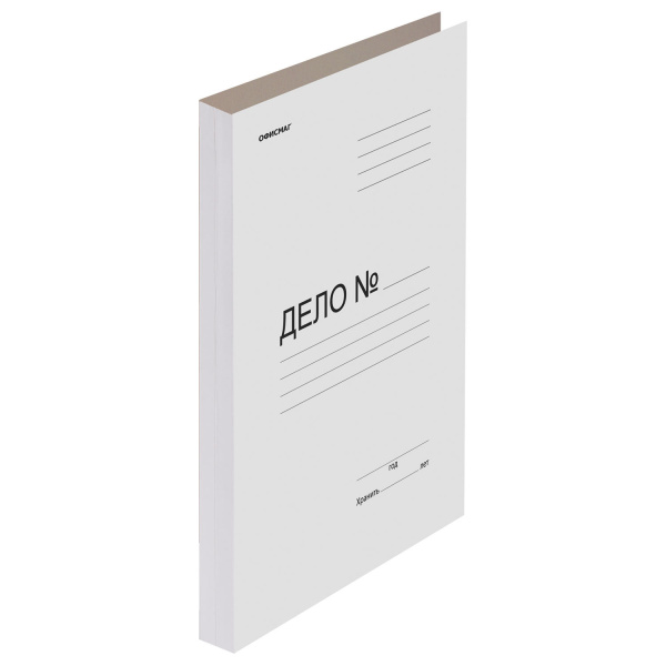 Папка Дело картонная (без скоросшивателя) 280г/м2, ОФИСМАГ до 200л.