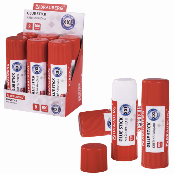 Клей-карандаш BRAUBERG  100 г