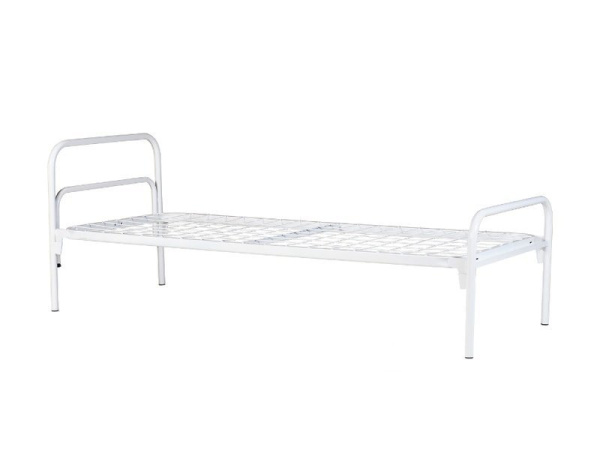 Кровать металлическая К.191.03Э, Длина: 1990 мм, Ширина: 800 мм, Высота: 736/536 мм, ячейкой 100×100