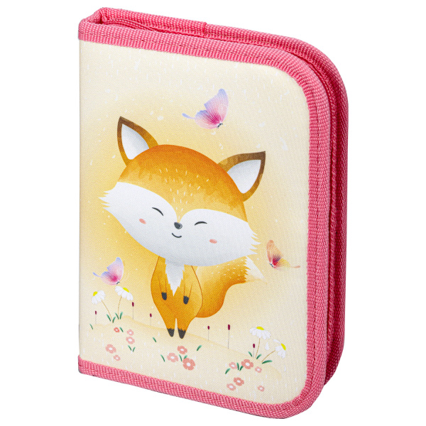 Пенал ПИФАГОР, 1 отделение 1 откидная планка, полиэстер, 19х13 см, Smiling fox, 271014 Пенал ПИФАГОР, 1 отделение 1 откидная планка, полиэстер, 19х13 см, Smiling fox, 271014