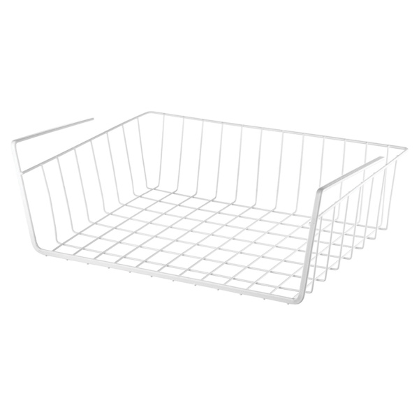 Корзина подвесная (органайзер) металлическая, для шкафов и полок, 40×24×13,5 см, LAIMA HOME 