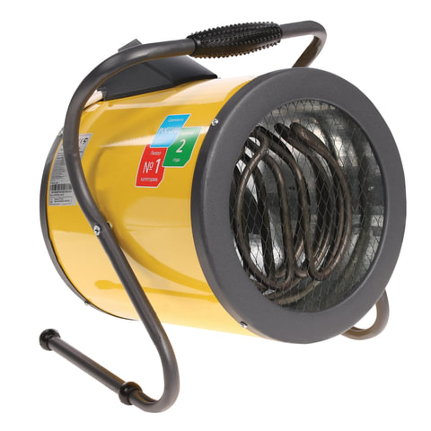 Тепловая пушка электрическая BALLU BHP-P-5, 4500Вт,220B, 3 режима, изм. угла наклона, круглая,желтая