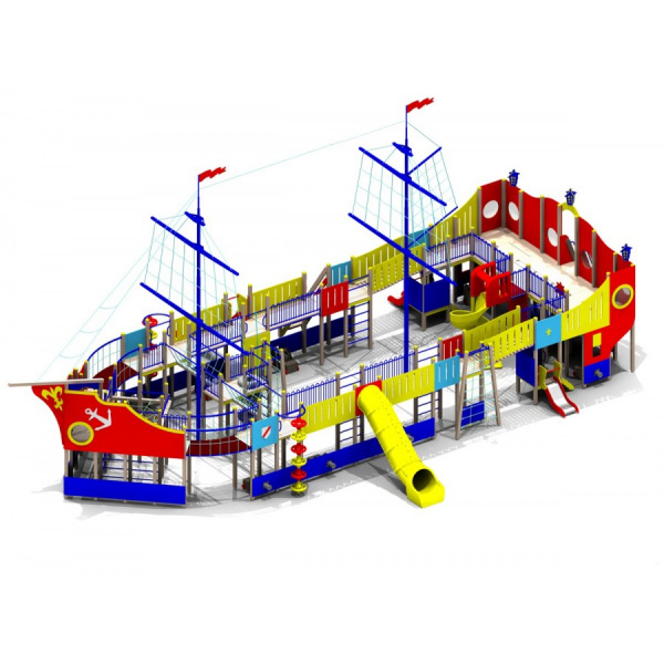 ДИК, 2-х мачтовый "бригантина" (6-12 лет) 22100х13260мм, Н = 9700 мм, Н плащадки = 650 мм, 1850 мм, 