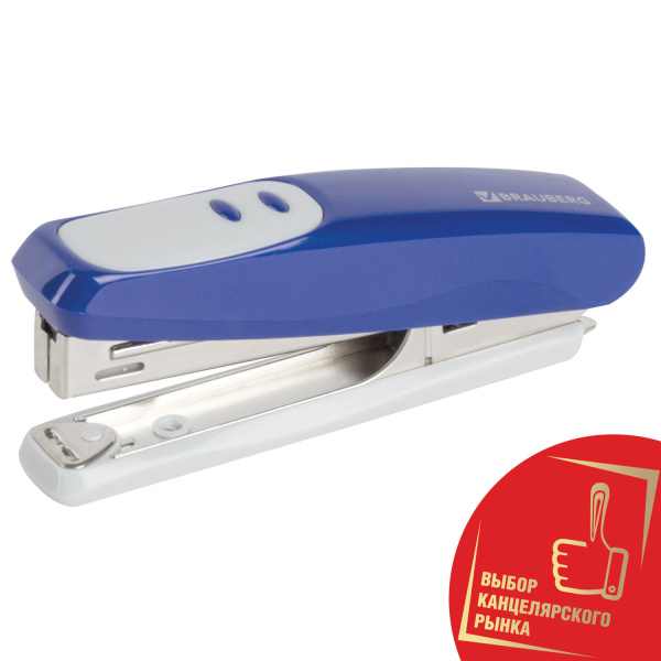 Степлер №10 BRAUBERG "Germanium", до 12 листов, синий Степлер №10 BRAUBERG "Germanium", до 12 листов, синий