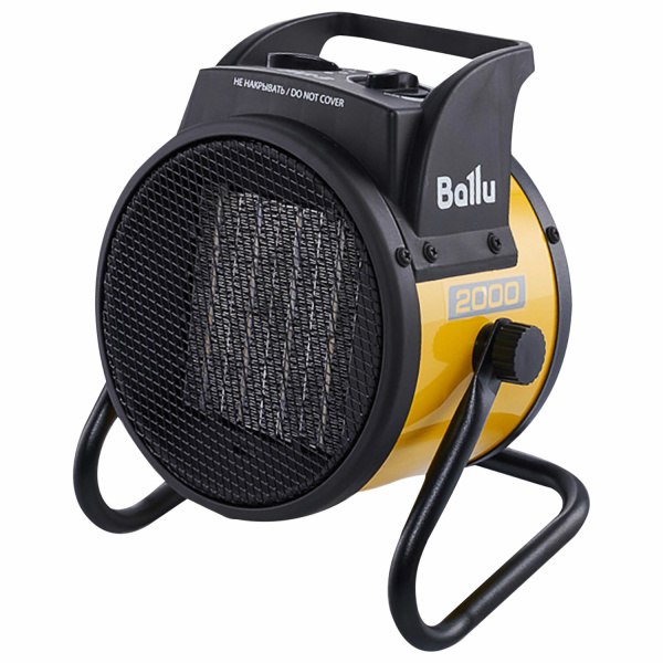 Тепловая пушка электрическая BALLU BKR-3, 2000 Вт, 220 B, терморегулятор, круглая, желтая, НС-150934